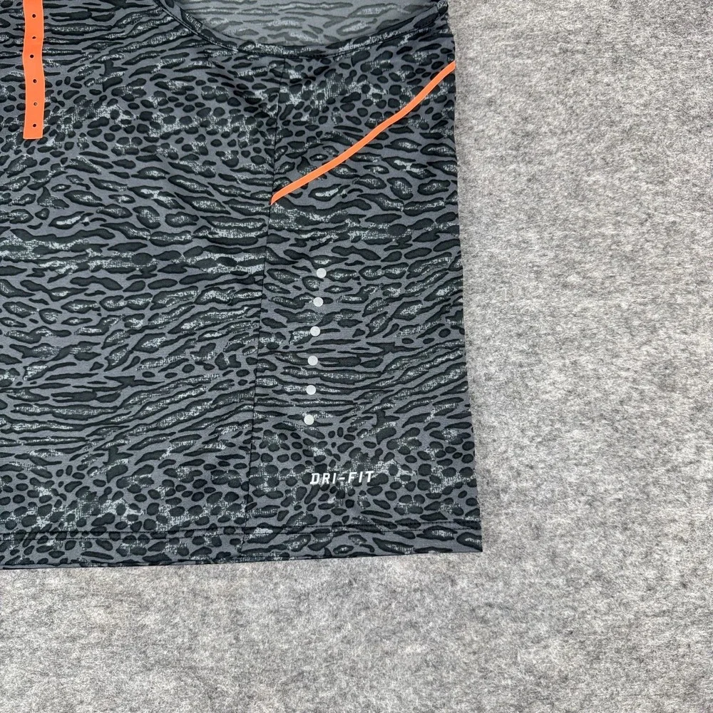 Nike Dri Fit Racing Running Crop Top Reflective Animal Priint Womens Small S